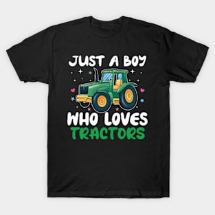 just a boy who loves tractors T-Shirt